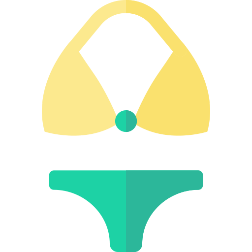 bikini Basic Straight Flat icoon