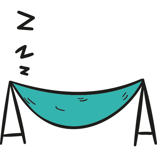 hamaca Hand Drawn Color icono