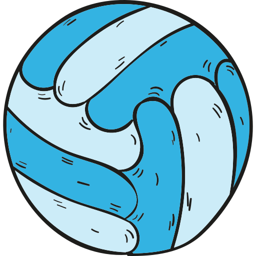 バレーボール Hand Drawn Color icon