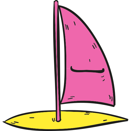 Windsurf Hand Drawn Color icon