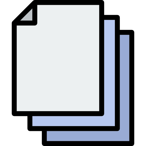 documentos Special Lineal color icono