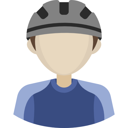 Cyclist Basic Rounded Flat icon