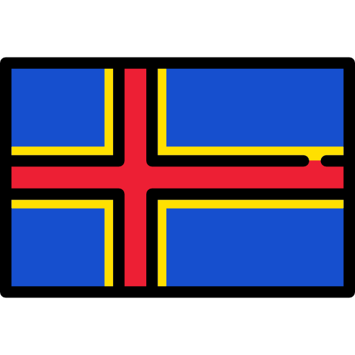 islas aland Flags Rectangular icono