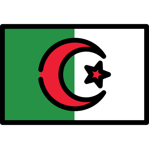 Алжир Flags Rectangular иконка