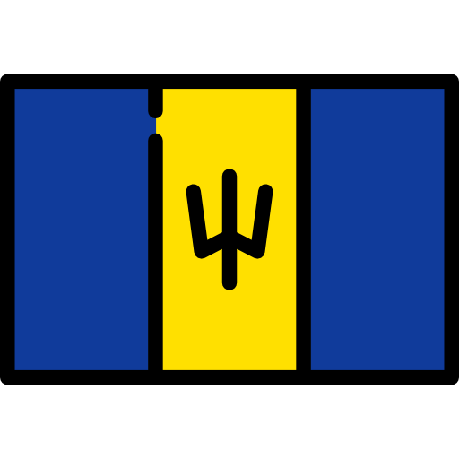 barbados Flags Rectangular icono