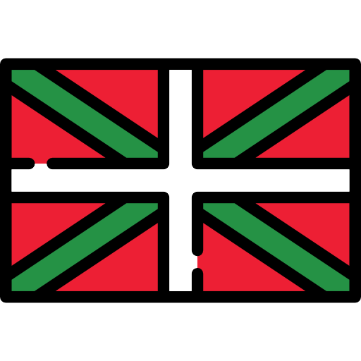 país vasco Flags Rectangular icono