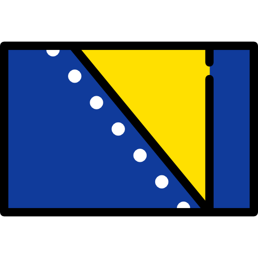 ボスニア・ヘルツェゴビナ Flags Rectangular icon