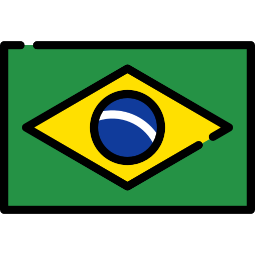 brasil Flags Rectangular Ícone