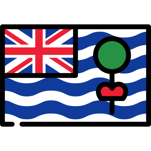 brits-indisch oceaan gebied Flags Rectangular icoon