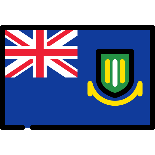 islas vírgenes británicas Flags Rectangular icono