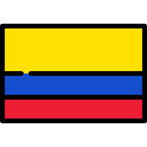 colombia Flags Rectangular icono