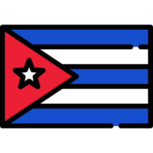 cuba Flags Rectangular icona