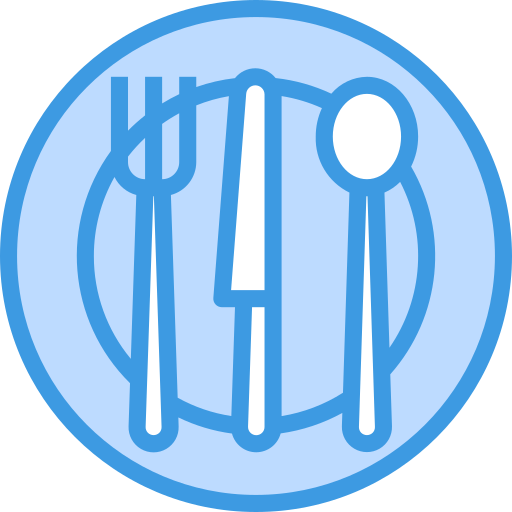 Cutlery itim2101 Blue icon