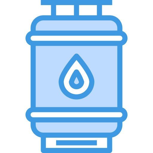 Gas bottle itim2101 Blue icon