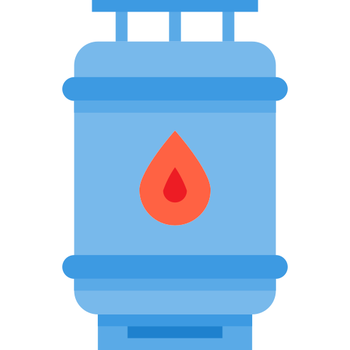 Botella de gas itim2101 Flat icono