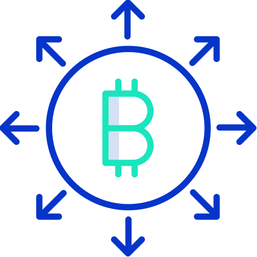 Bitcoin Icongeek26 Outline Colour icon