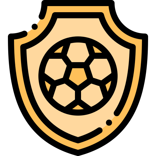 Football badge Detailed Rounded Lineal color icon