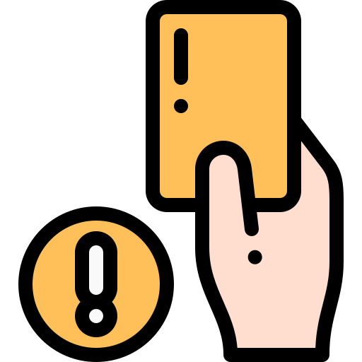Yellow card Detailed Rounded Lineal color icon