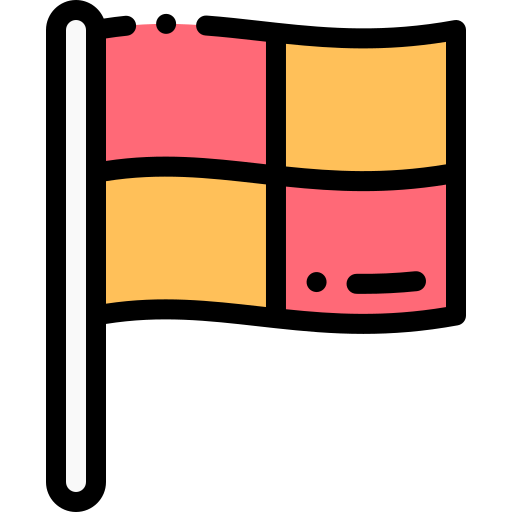 flagge Detailed Rounded Lineal color icon