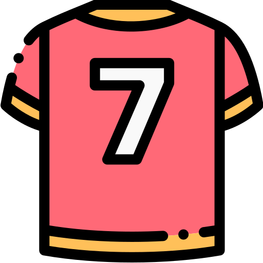 Soccer jersey Detailed Rounded Lineal color icon