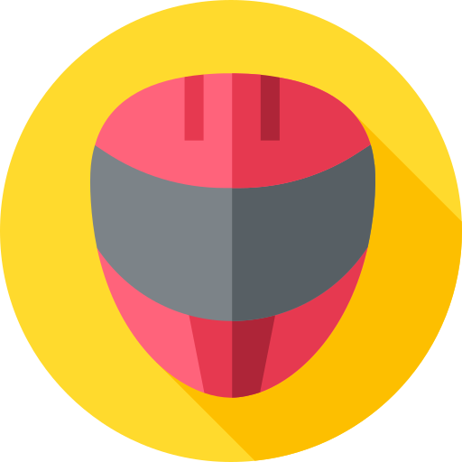 Helmet Flat Circular Flat icon