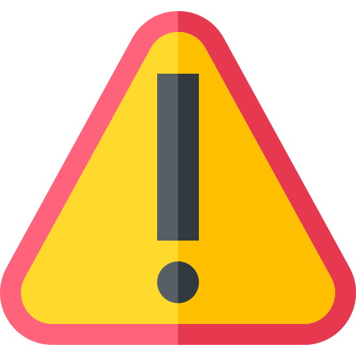 Warning Flat Circular Flat icon