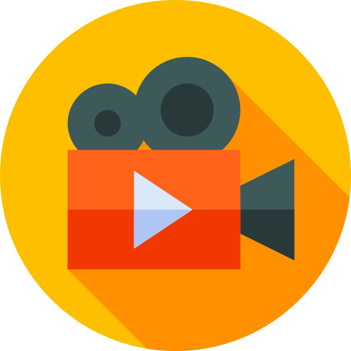 videokamera Flat Circular Flat icon