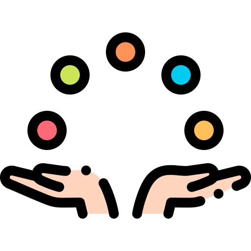 Żonglerka Detailed Rounded Lineal color ikona