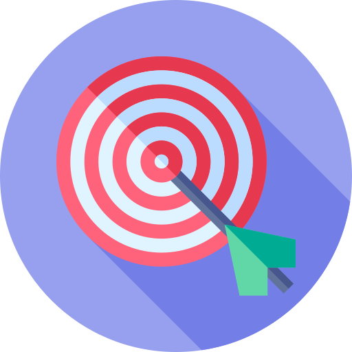 ziel Flat Circular Flat icon