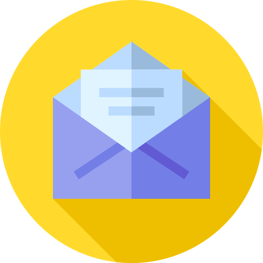 Email Flat Circular Flat icono