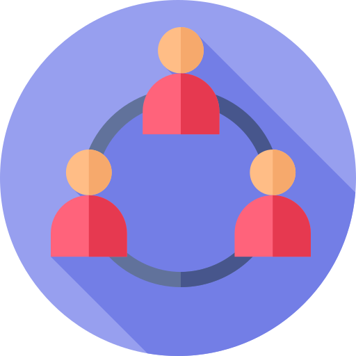 Conexión Flat Circular Flat icono