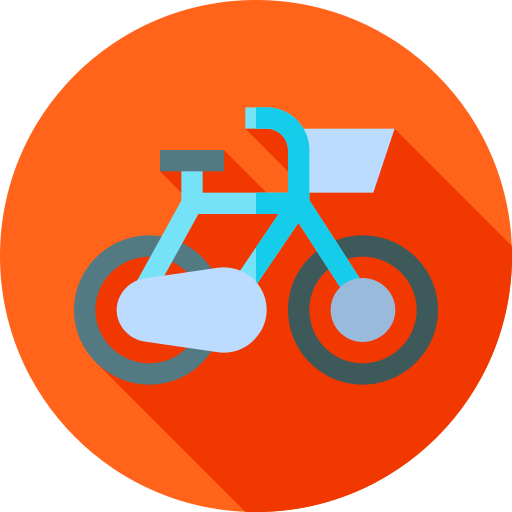 Bicycle Flat Circular Flat icon