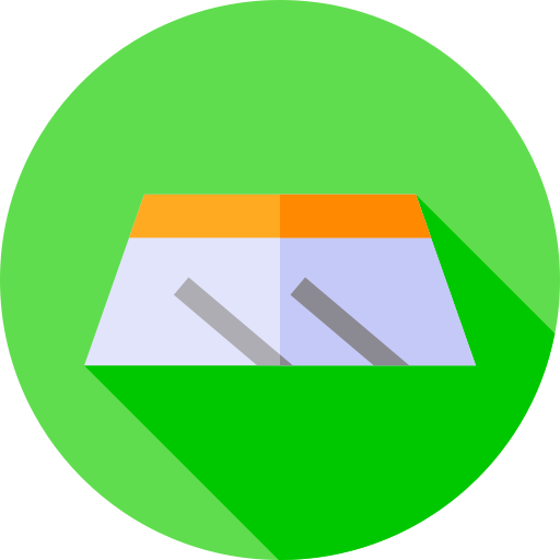 Windshield Flat Circular Flat icon
