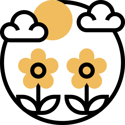 꽃들 Meticulous Yellow shadow icon