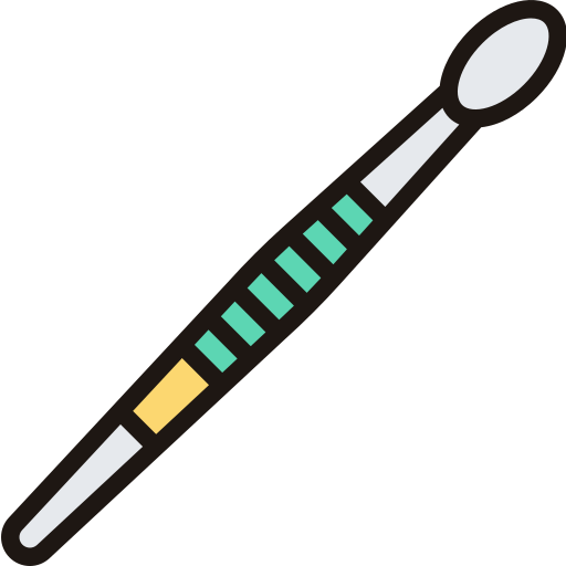 Cotton bud Meticulous Lineal Color icon