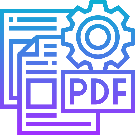 pdf Meticulous Gradient icon