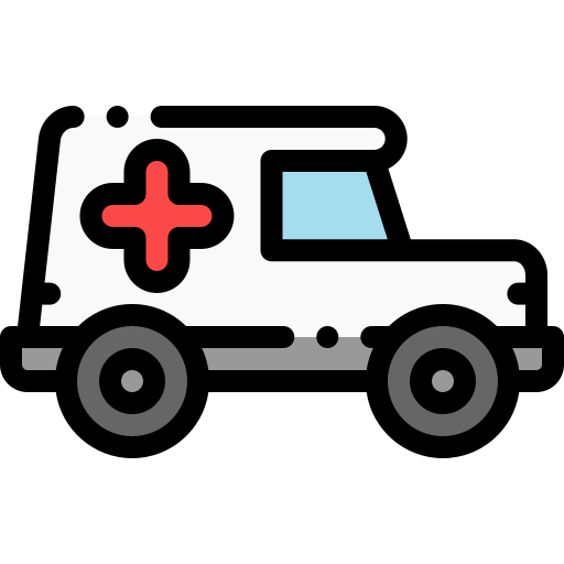 krankenwagen Detailed Rounded Lineal color icon