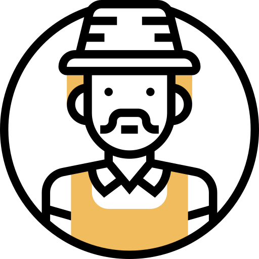 Farmer Meticulous Yellow shadow icon