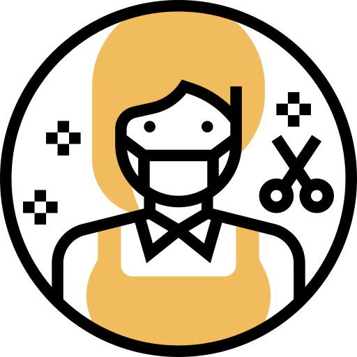 Hairdresser Meticulous Yellow shadow icon