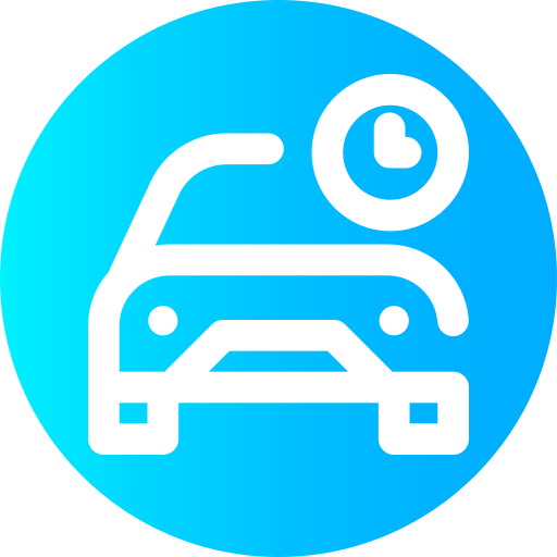 Carsharing Super Basic Omission Circular icon