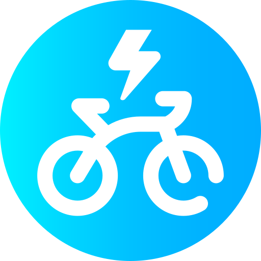 전기 자전거 Super Basic Omission Circular icon
