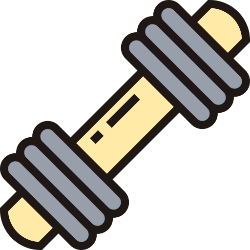 Dumbbell Meticulous Lineal Color icon
