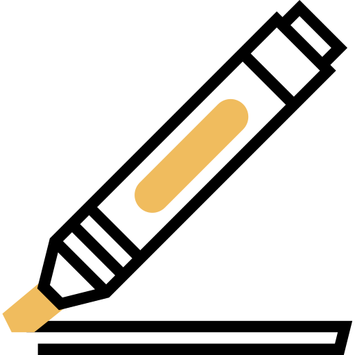 Pen Meticulous Yellow shadow icon