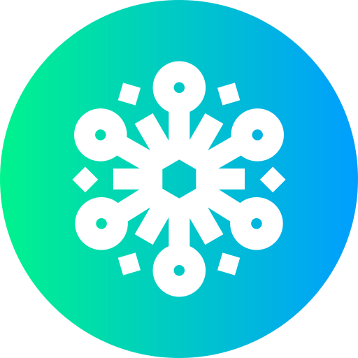 sneeuwvlok Super Basic Straight Circular icoon