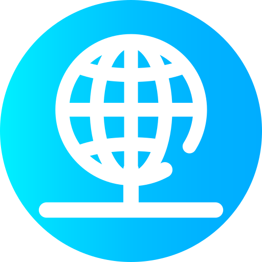 wereldwijd Super Basic Omission Circular icoon