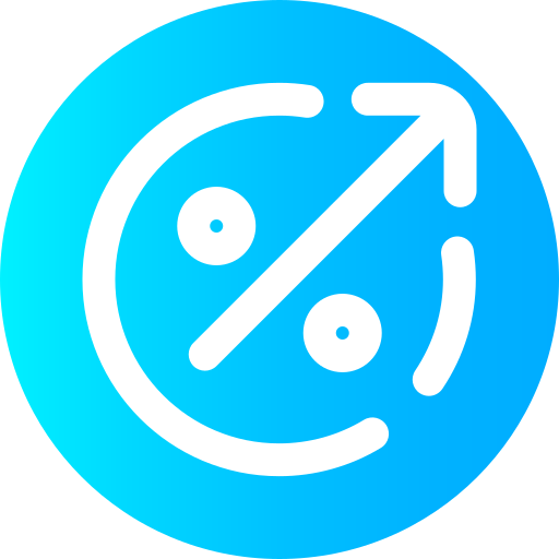 prozentsatz Super Basic Omission Circular icon