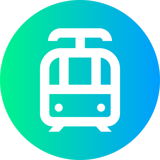 tram Super Basic Straight Circular icoon