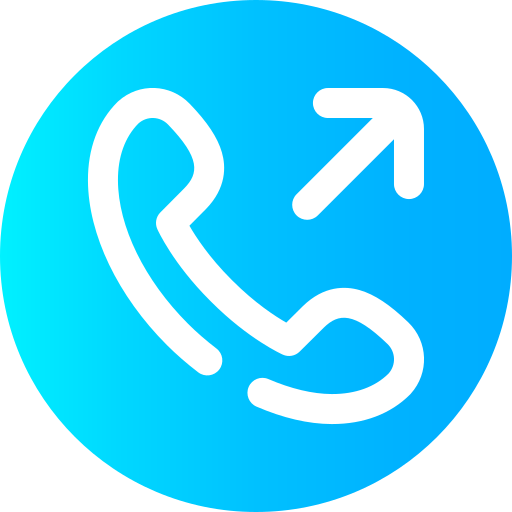 Outgoing call Super Basic Omission Circular icon