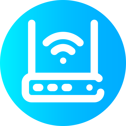 wi-fi Super Basic Omission Circular ikona