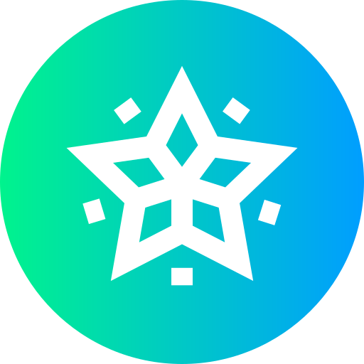 Star Super Basic Straight Circular icon